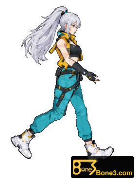 从教程 walk 项目实际导出的循环 GIF。